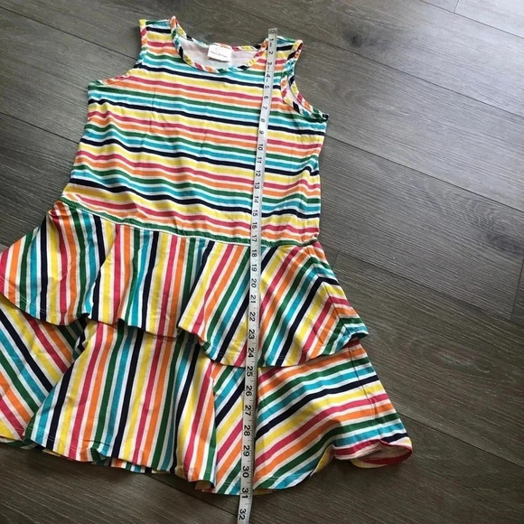 Hanna Andersson Rainbow Tiered Tank Dress Girls Size 12 - Picture 5 of 9